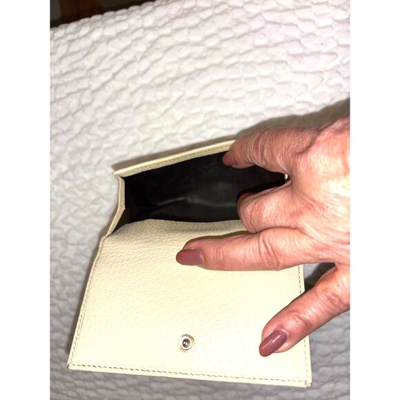 Gucci Monogram Canvas Bifold Compact Wallet Brown i& Ivory - Picture 5 of 6